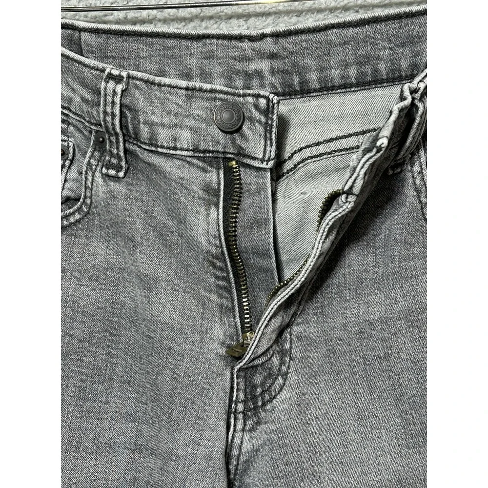 Levis 511‎ Jeans Mens Sz 31.5X32 Gray 5 Pocket Straight Denim Classic Normcore